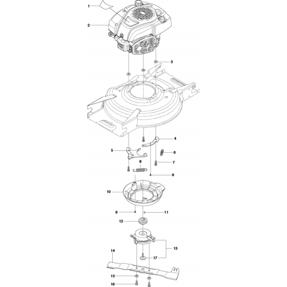 Engine Assembly for Husqvarna LC 353VB Lawn Mowers