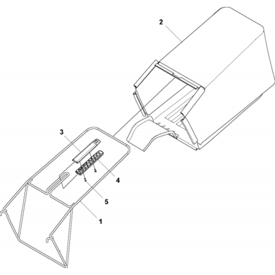 Bagger Assembly for Husqvarna LC 551SP Lawn Mowers