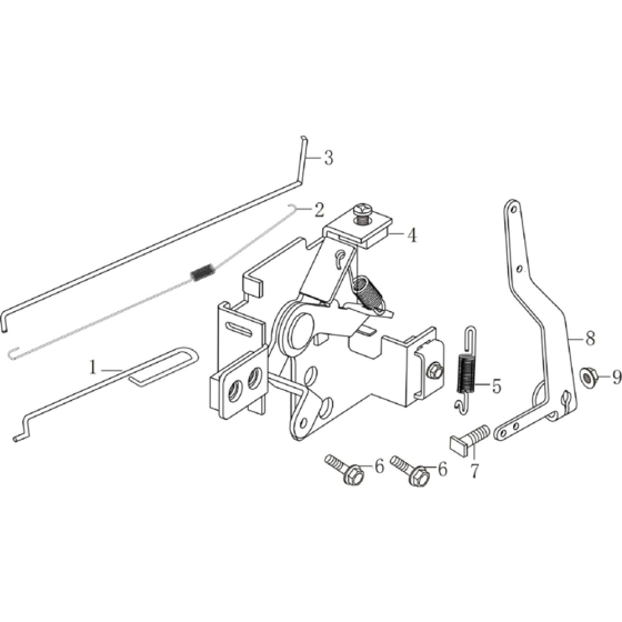 Control System Assembly for Loncin LC1P68FA (185cc, 4.6hp) V-Shaft Engine