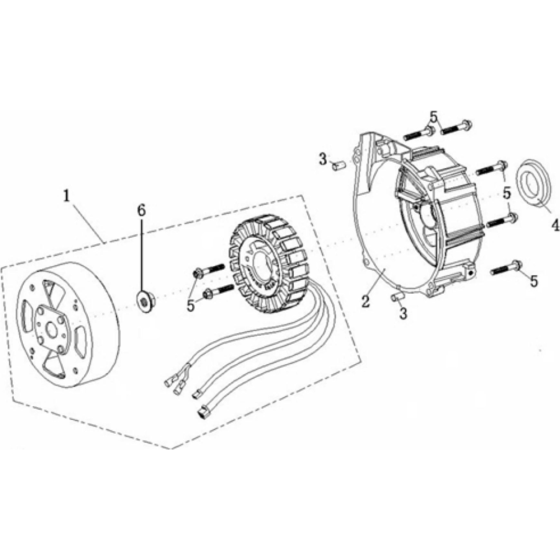 Motor Assembly for Loncin LC2000i-S- Synchronising Generator