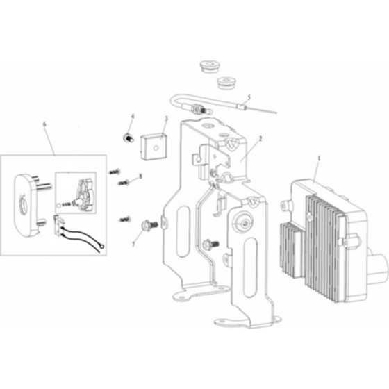 Inverter Components Assembly for Loncin LC2000i Generator