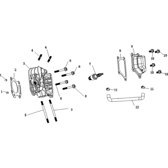 Cylinder Head Assembly for Loncin LC2000i Generator