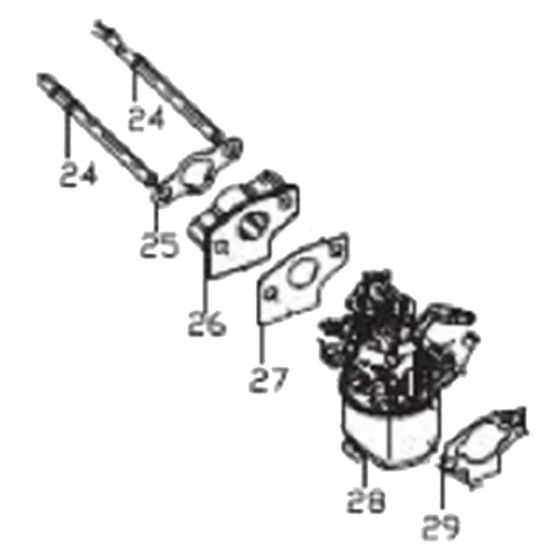 Carburettor Assembly for Loncin LC25ZB21-1.7Q Pump