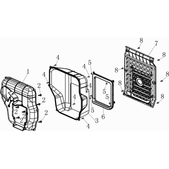 Protector Muffler Assembly for Loncin LC3500i Generator