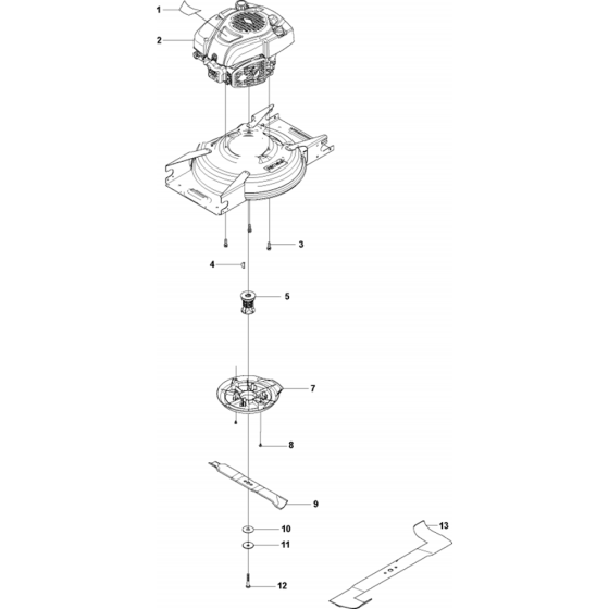 Engine Assembly for Husqvarna LC48 E Consumer Lawn Mower