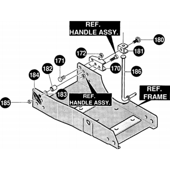 Chassis Frame for Husqvarna LE309