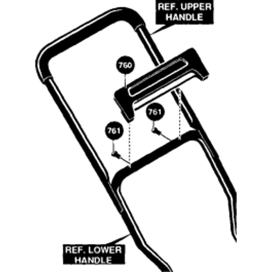 Handle & Controls-2 Assembly for Husqvarna LE309 Wheeled Edger