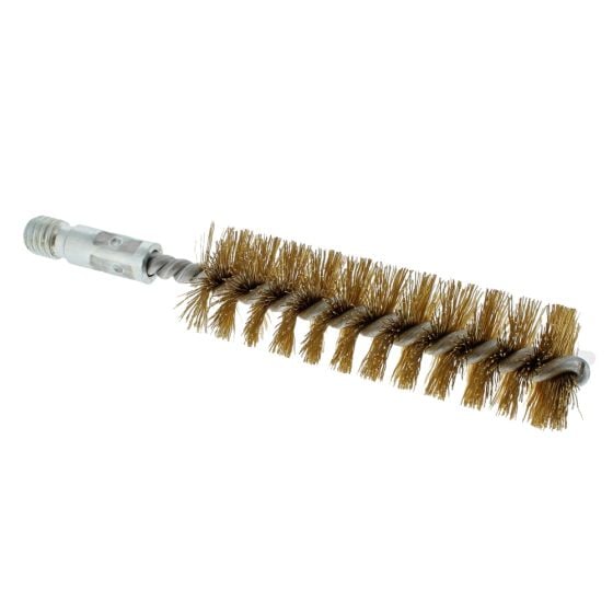 Threaded Tube Brush 30mm Brass Wire