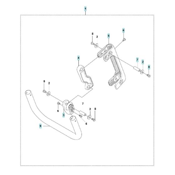 Handle Assembly for Husqvarna