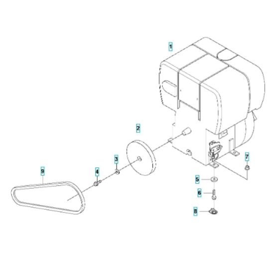 Engine Assembly for Husqvarna LF 100