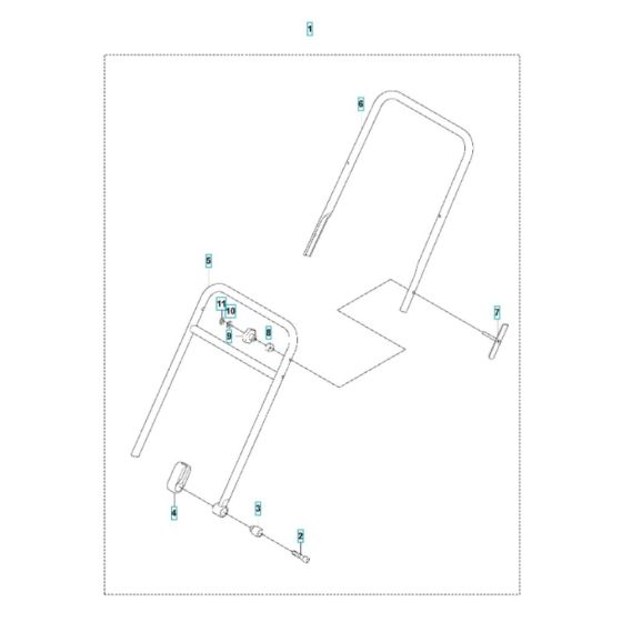 Handle Assembly for Husqvarna LF 100