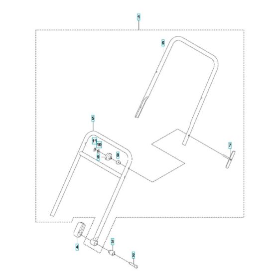 Handle Assembly for Husqvarna