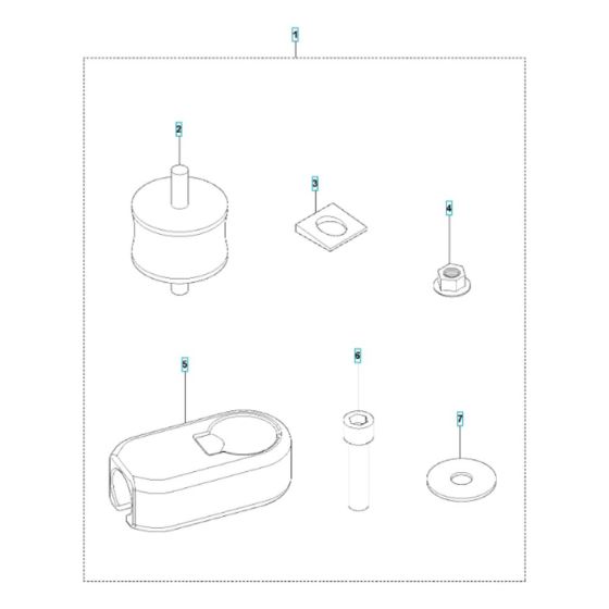 Shock Absorber for Husqvarna LF 130 LT