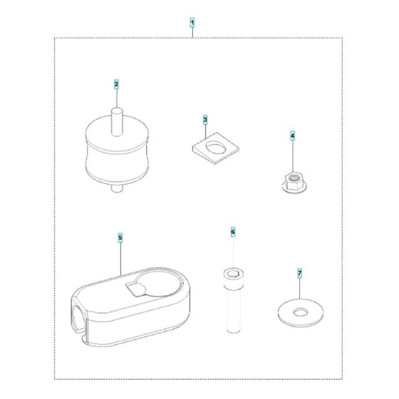 Shock Absorber for Husqvarna LF 130 LT