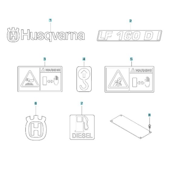 Decals for Husqvarna LF 160