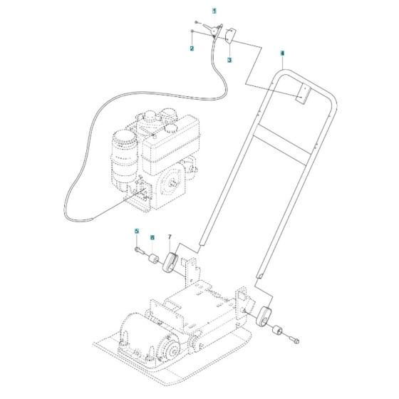 Handle Assembly for Husqvarna LF 160