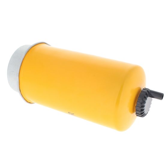 Fuel Filter w/ Drain 195x80mm for JCB, John Deere - Replaces OEM. 333/K7702