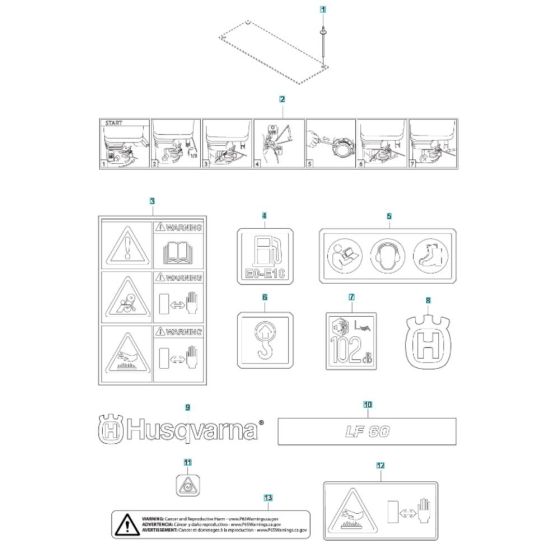 Decals for Husqvarna Compactor