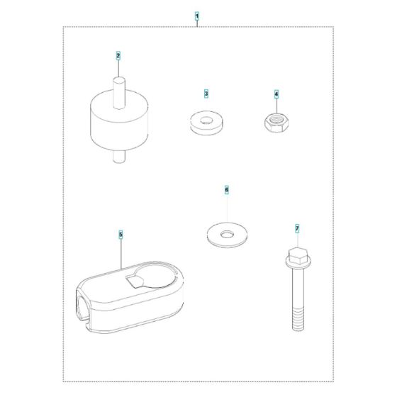 Shock Absorber for Husqvarna LF 60