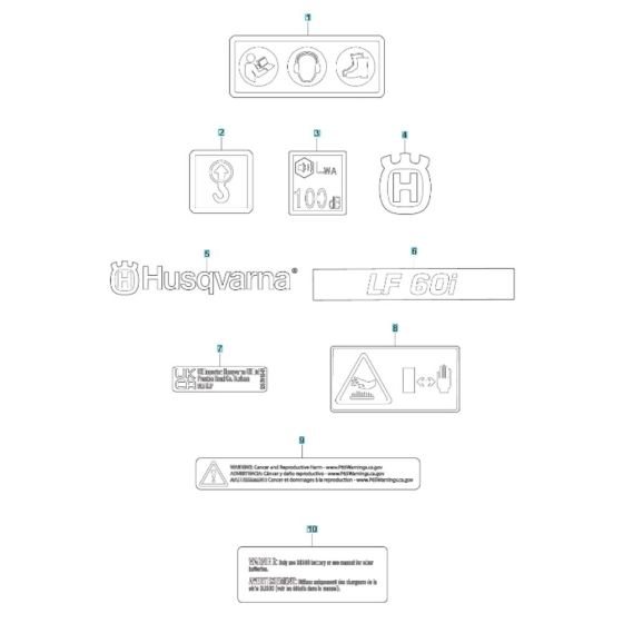 Husqvarna LF 60i Decals