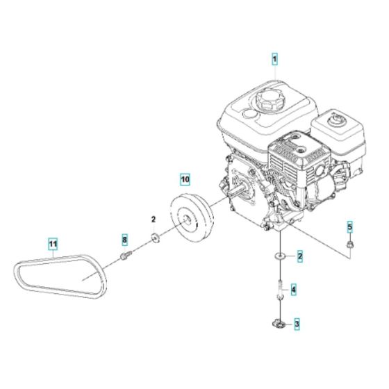 Engine Assembly for Husqvarna