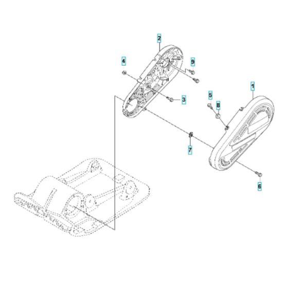 Belt Guard for Husqvarna LF 80