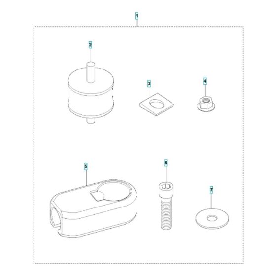 Shock Absorber for Husqvarna LF 80