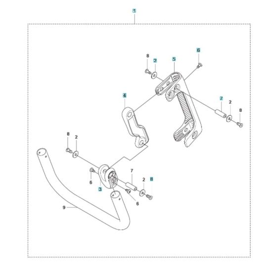 Handle Assembly for Husqvarna