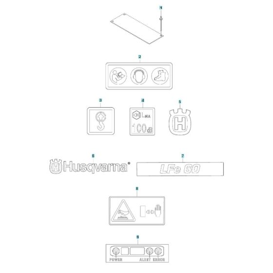 Husqvarna LFe 60 LAT Decals