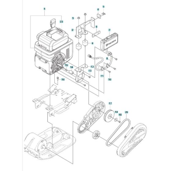 Power Unit for Husqvarna LFe 60