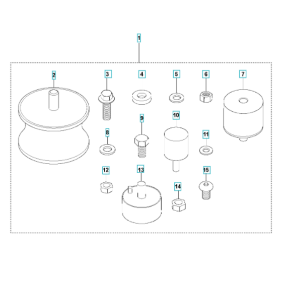 Shock Absorber for Husqvarna LG 164