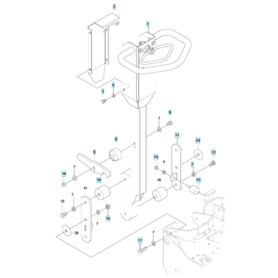 Handle Assembly for Husqvarna LG 164