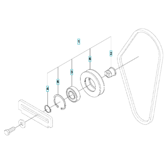Belt Tightener for Husqvarna LG 300