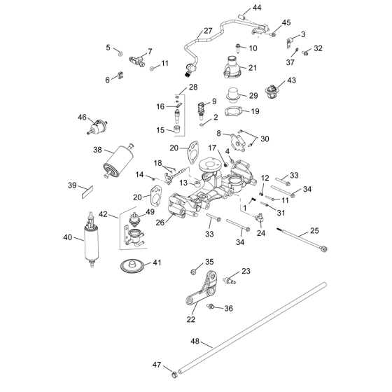 Fuel System for Kohler LH775 Engines