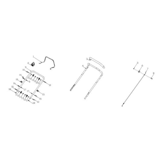 Handle Assembly for Harry Mower