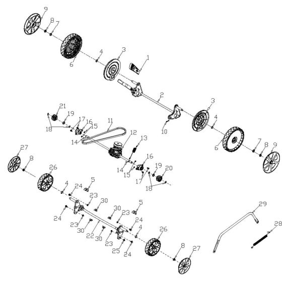 Drive Assembly for Harry Mower