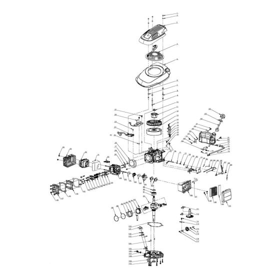 Engine Assembly for Harry Mower