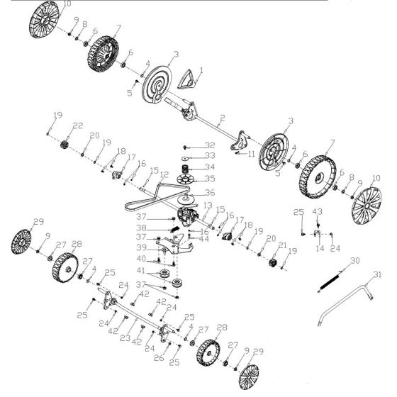 Drive Assembly for Harry Mower