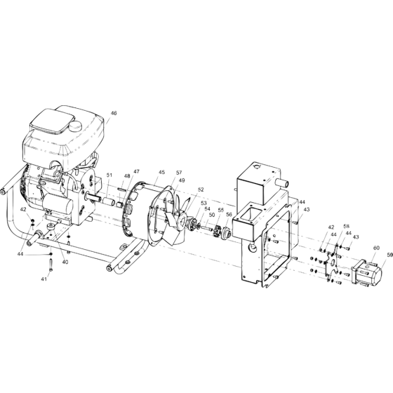 Engine and Pump Assy for Atlas Copco LP18-40PE PAC/ LP18-30PE PAC Power Packs (from s/n BGF000001 onwards)