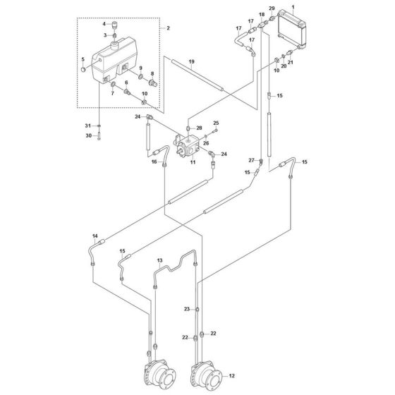 Hydraulic System for Husqvarna