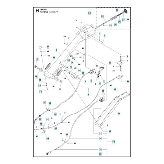 Handle Assembly for LP 6505