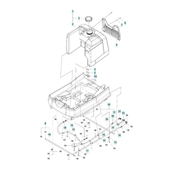 Sprinkler System for Husqvarna LP 7505