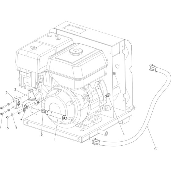 Cylinder Assy for Atlas Copco LP9-20P PAC Power Packs (from s/n BGF002671 to BGF077871)