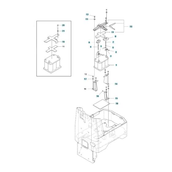 Battery Assembly for Husqvarna