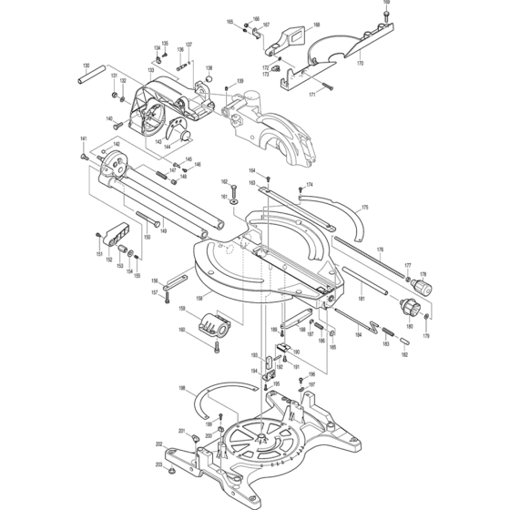 Stand Assembly for Makita LS1013L Mitre Saw