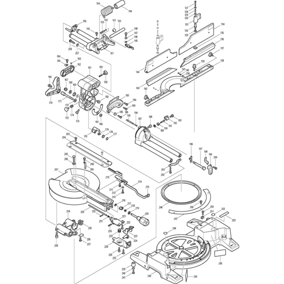 Stand Assembly for Makita LS1016L Mitre Saw