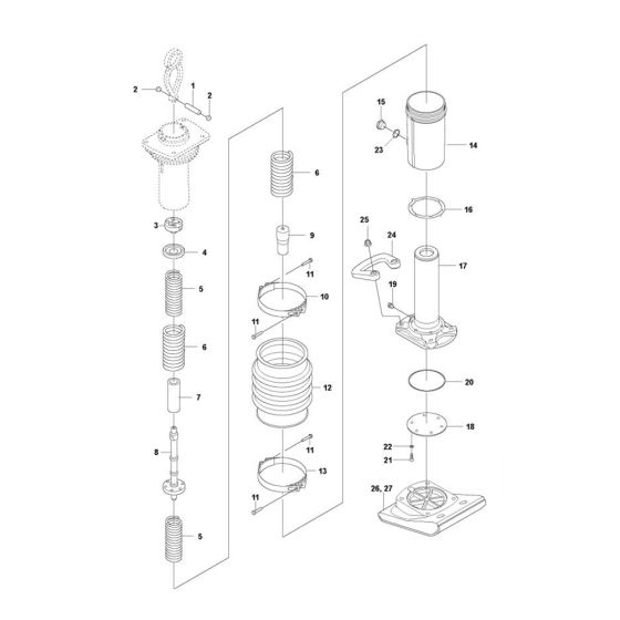 Spring Unit for Husqvarna LT5005
