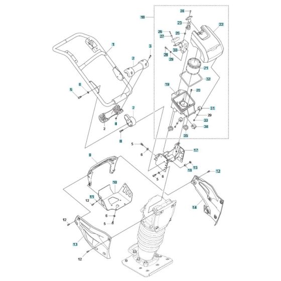 Handle Assembly for Husqvarna