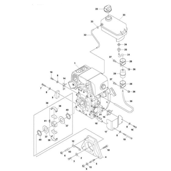 Engine Installation HATZ 1B20R