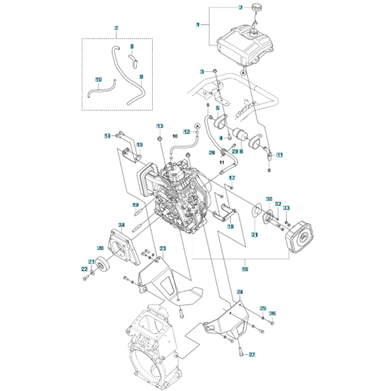 Engine Assembly for Husqvarna